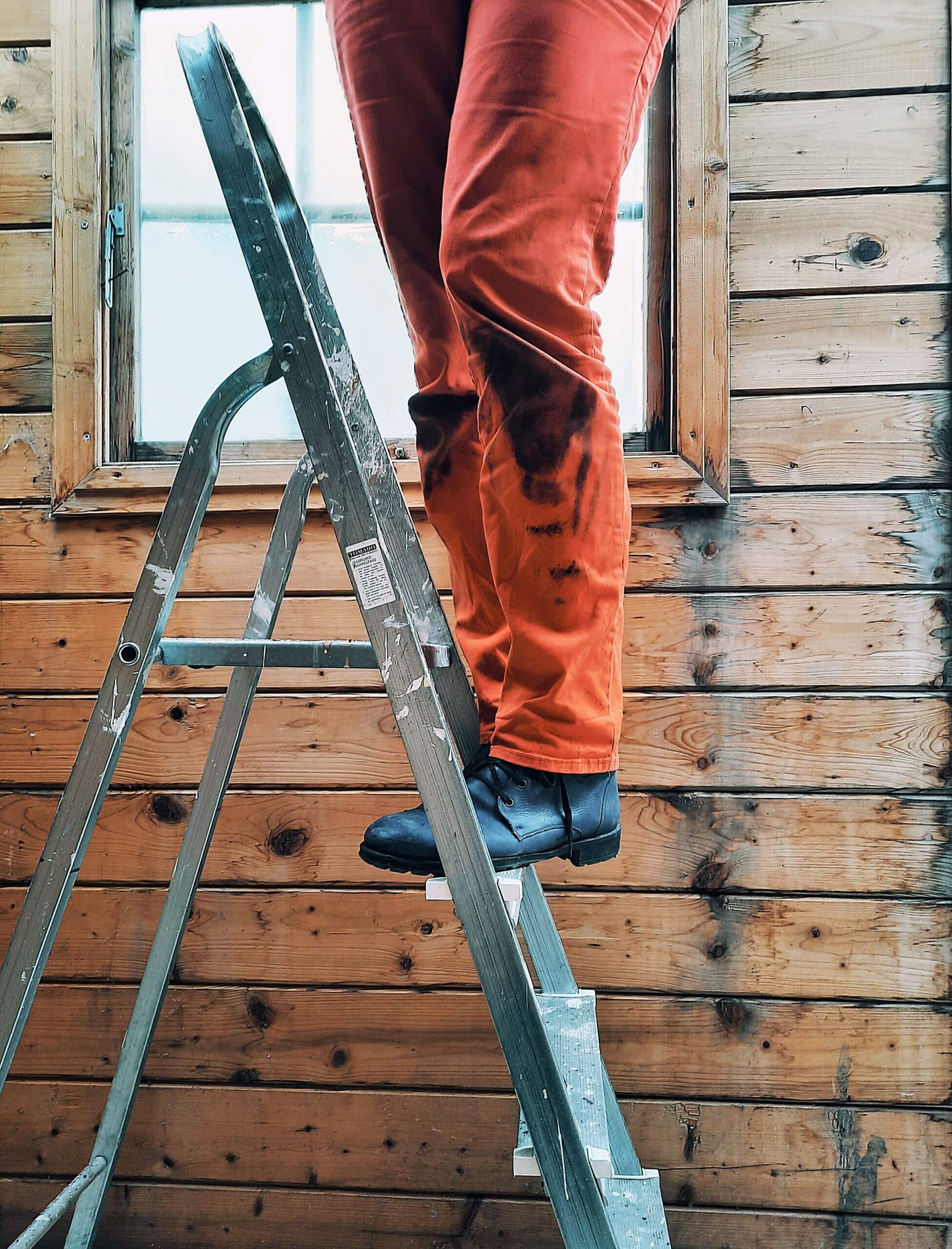werken op een ladder rechten bij letsel